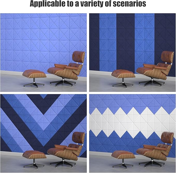 Sonicism 12 Pack X-Lined Acoustic Panels
