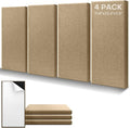 4Pack Fiberglass Acoustic Panels, Self Adhesive Sound Proof Foam Panels