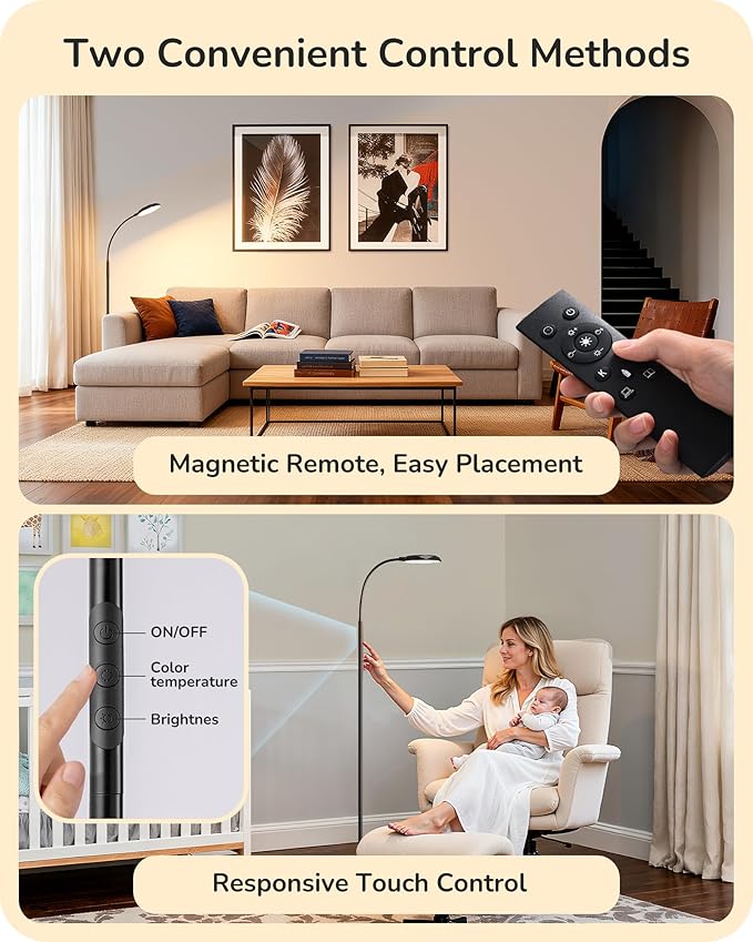 EDISHINE LED Floor Lamp, 1300LM Super Bright Reading Floor Lamps
