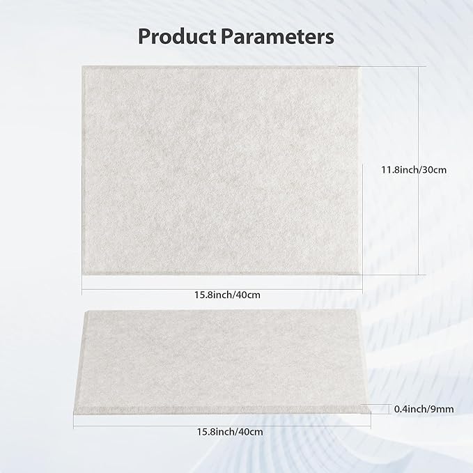 Amantech 12 Pack Acoustic Panels Self Adhesive Sound Proof Foam, High Density