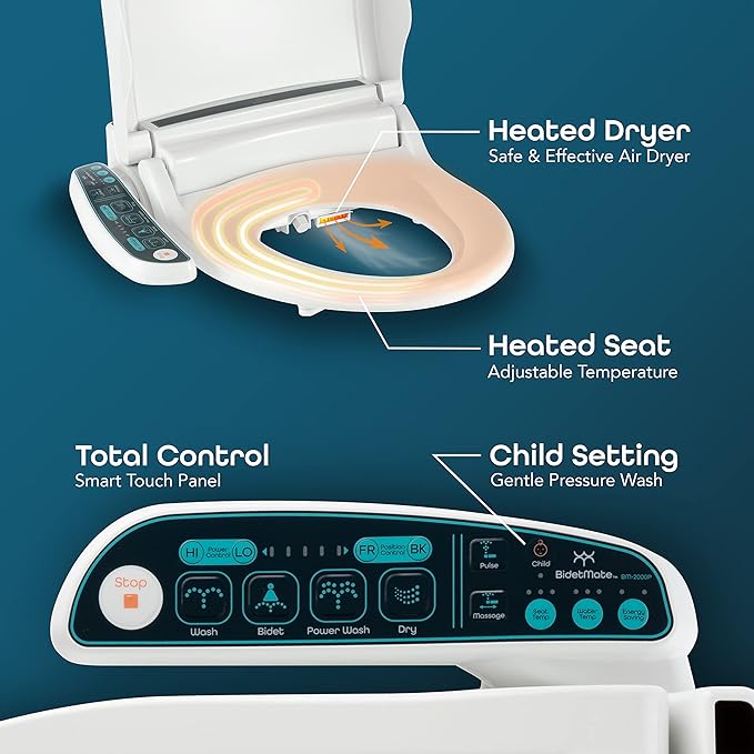 BidetMate 2000 Series Heated Bidet Japanese Toilet Seat