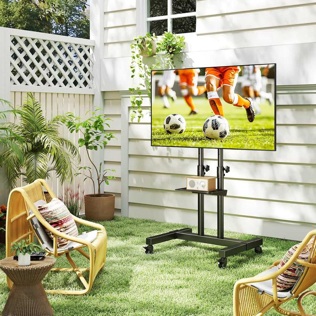 tavr mobile tv stand rolling tv cart floor, package contents