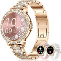 Smart Watches for Women (Answer/Make Call),120+ Sport Fitness Tracker Smartwatch for Android iOS,1.32" HD Screen with Heart Rate/Blood Oxygen/Sleep Monitor/AI Voice Watches for Women,3 Straps