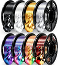 UGUESS Silk PLA+ 3D Printer Filament Bundle, 1.75mm Shiny Silk PLA+, 250g×8