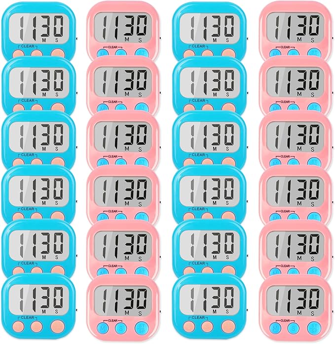 Classroom Timers for Teachers Kids Large Magnetic Digital Timer Teacher (24 Pack)