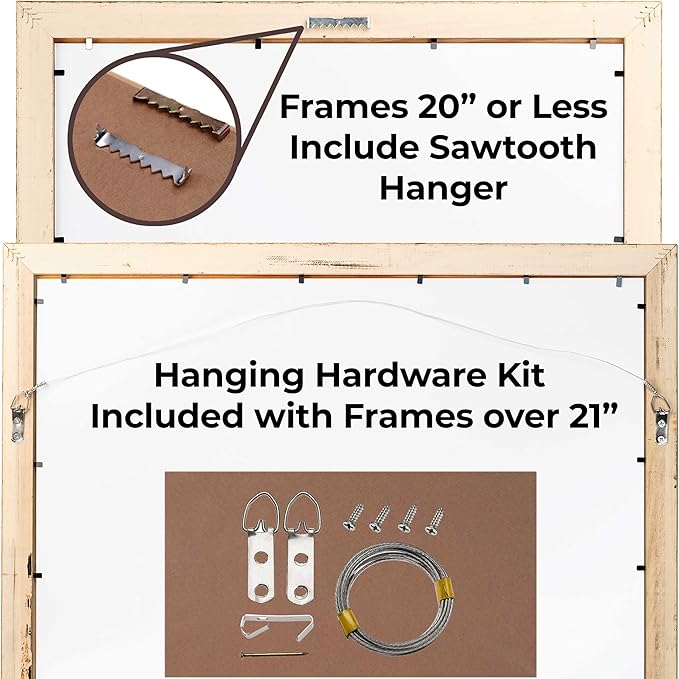 19x33 Shadow Box Frame Black | 1 Inch Deep Solid Wood Shadowbox Display | UV
