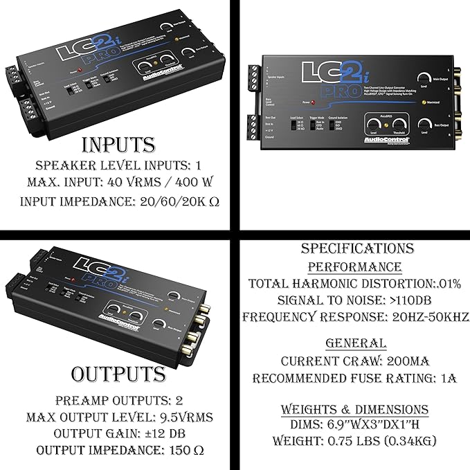 AccuBASS 2-Ch Line Out Converter Kit