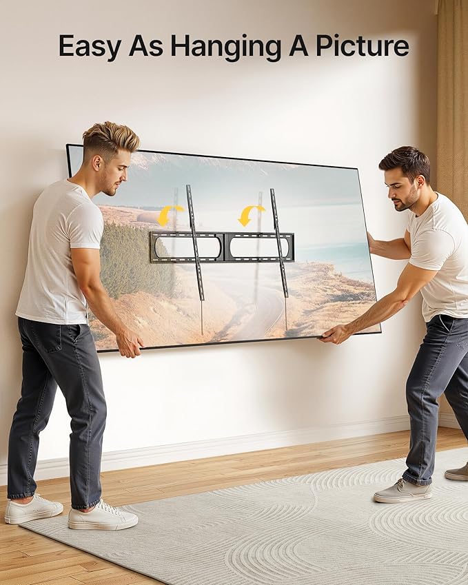 monTEK Heavy Duty XXL Fixed TV Wall Mount