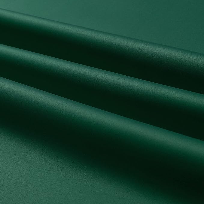 DUALIFE Christmas Green Blackout Curtains