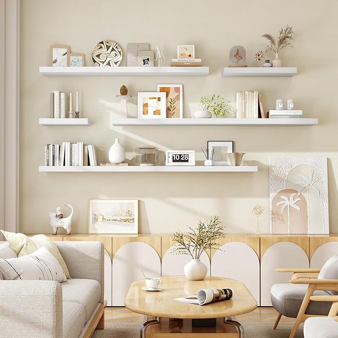 Fun Memories 72 Inch Floating Shelves (2-Pack)