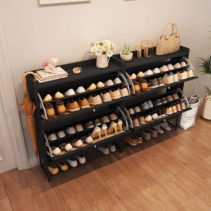 AVZEAR Narrow Shoe Storage Cabinet