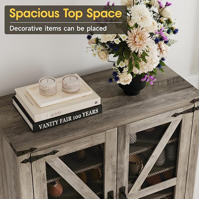 Maupvit 42.1" Farmhouse Shoe Cabinet