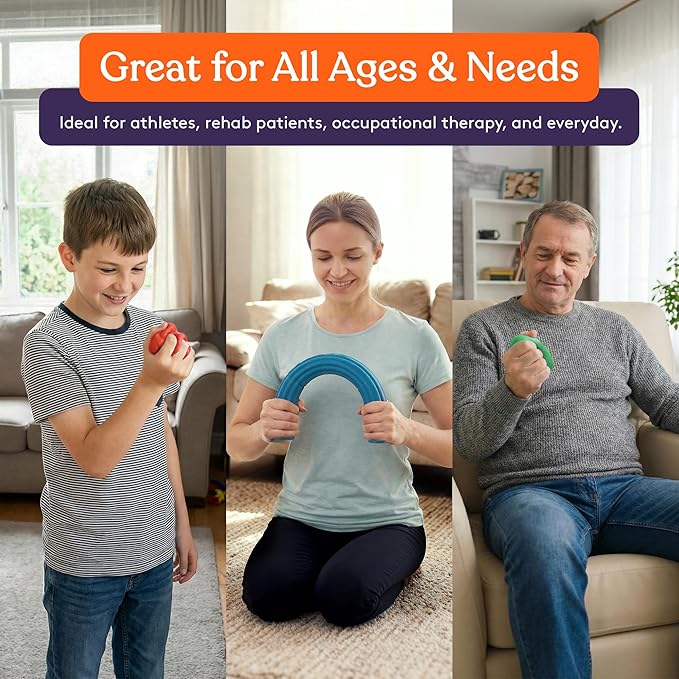 Special Supplies Physical Hand Therapy Putty & Flex Therapy Bar Resistive Hand (8 Piece)