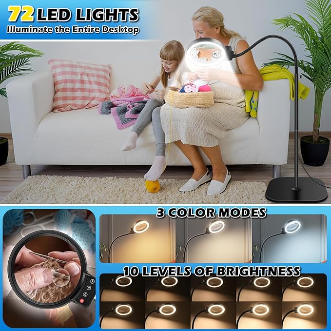 30X 10X Large Floor Magnifying Glass