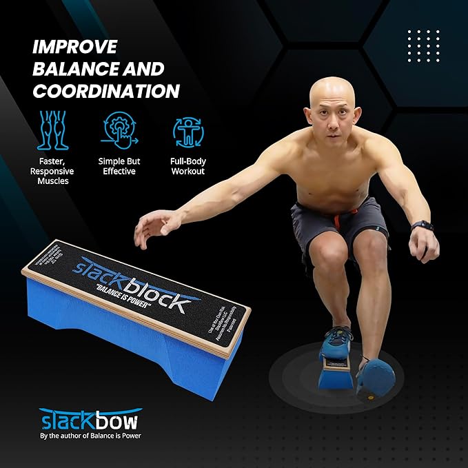 SlackBow SlackBlock Athletic Balance Trainer – Improve Balance, and Athletic