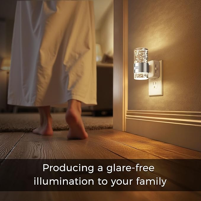 L LOHAS LED Motion Sensor Night Light, Dimmable Night Lights Plug into Wall