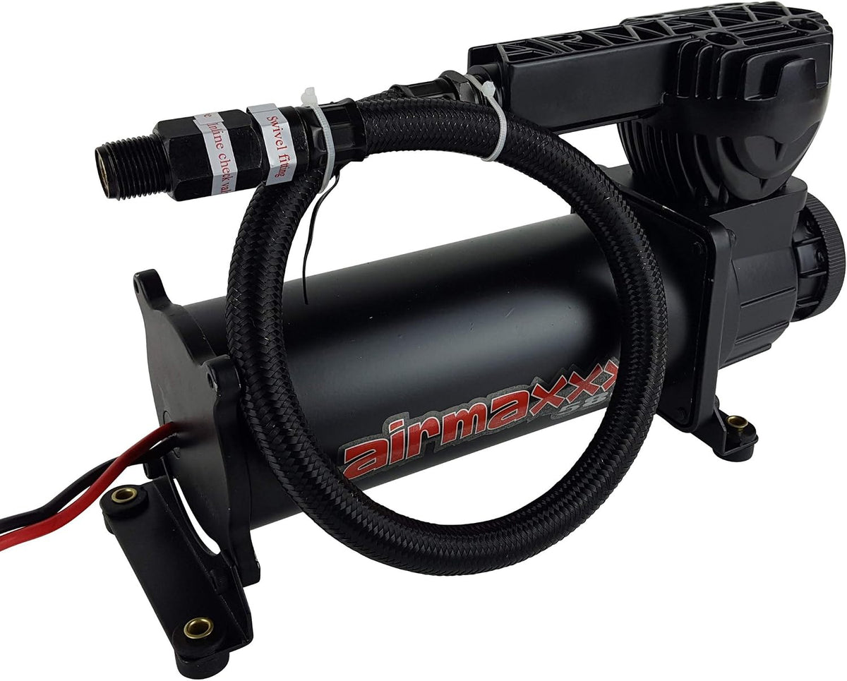 580 black air compressor kit 165/200 psi pressure, close-up detail