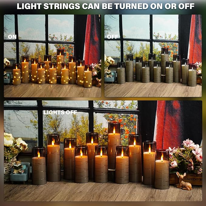 Flickering Flameless LED Candles, Battery Operated Candles 24 Pcs