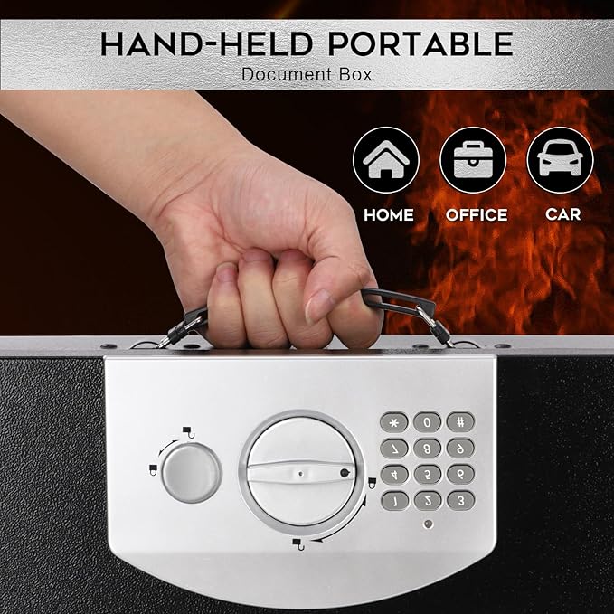 Dalmbox Portable Metal Safe Box