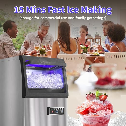 Commercial Nugget Ice Maker 80Lbs/24H