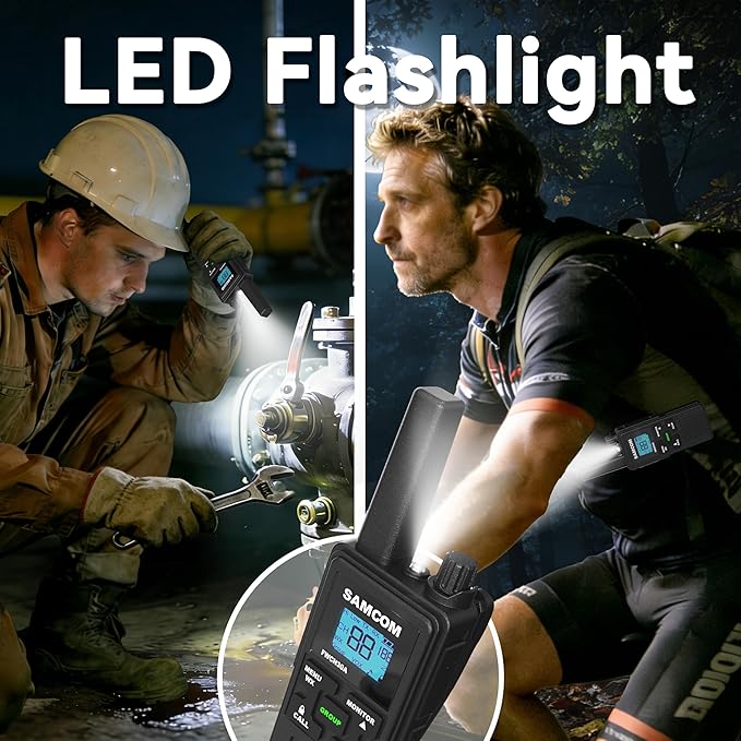 SAMCOM Walkie Talkies for Adults Long Range Rechargeable 2 Pack FWCN30A 2 Way