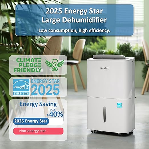Waykar 150 Pints 2025 Energy Star Dehumidifier