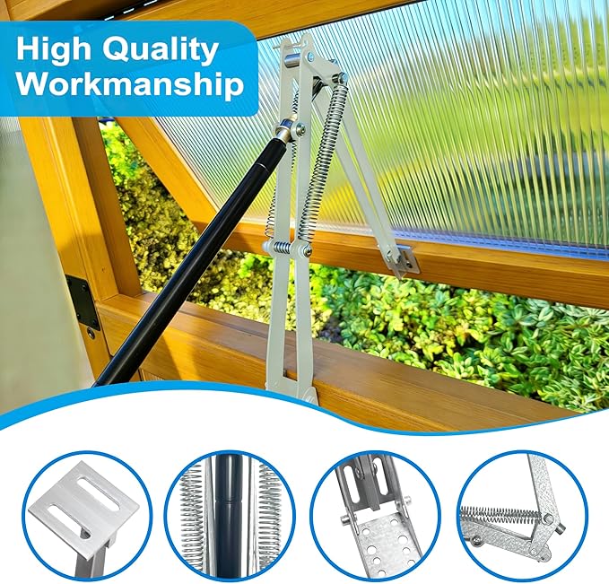 2PCS Greenhouse Window Opener, Auto Vent Opener, Solar Sensitive Automatic Roof