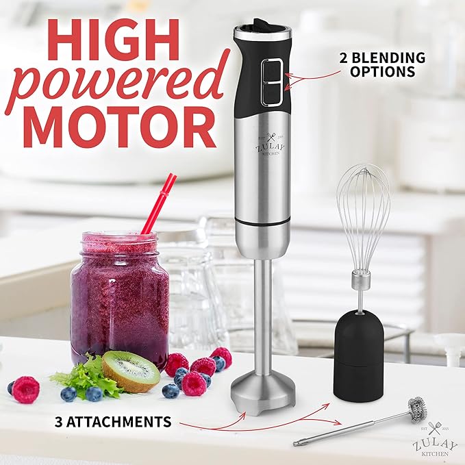 Zulay Immersion Blender Handheld