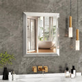 SMIROR Brushed Silver Bathroom Mirror