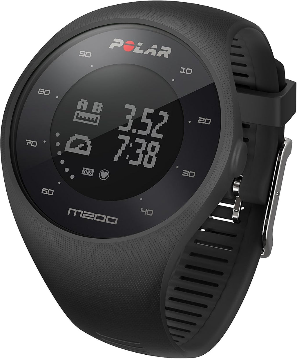 POLAR M200 GPS Running Watch with Wrist-Based Heart Rate, Black