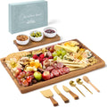 Charcuterie Board Set with Serving Accessories, Acacia Wood