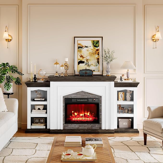 Naice 80" Electric Fireplace