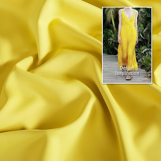 DUALIFE Yellow Grommet Room Darkening Curtains 60 x 90 Inches, 2 Panels