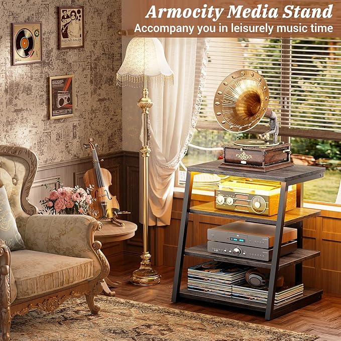 Armocity 4-Tier AV Media Stand