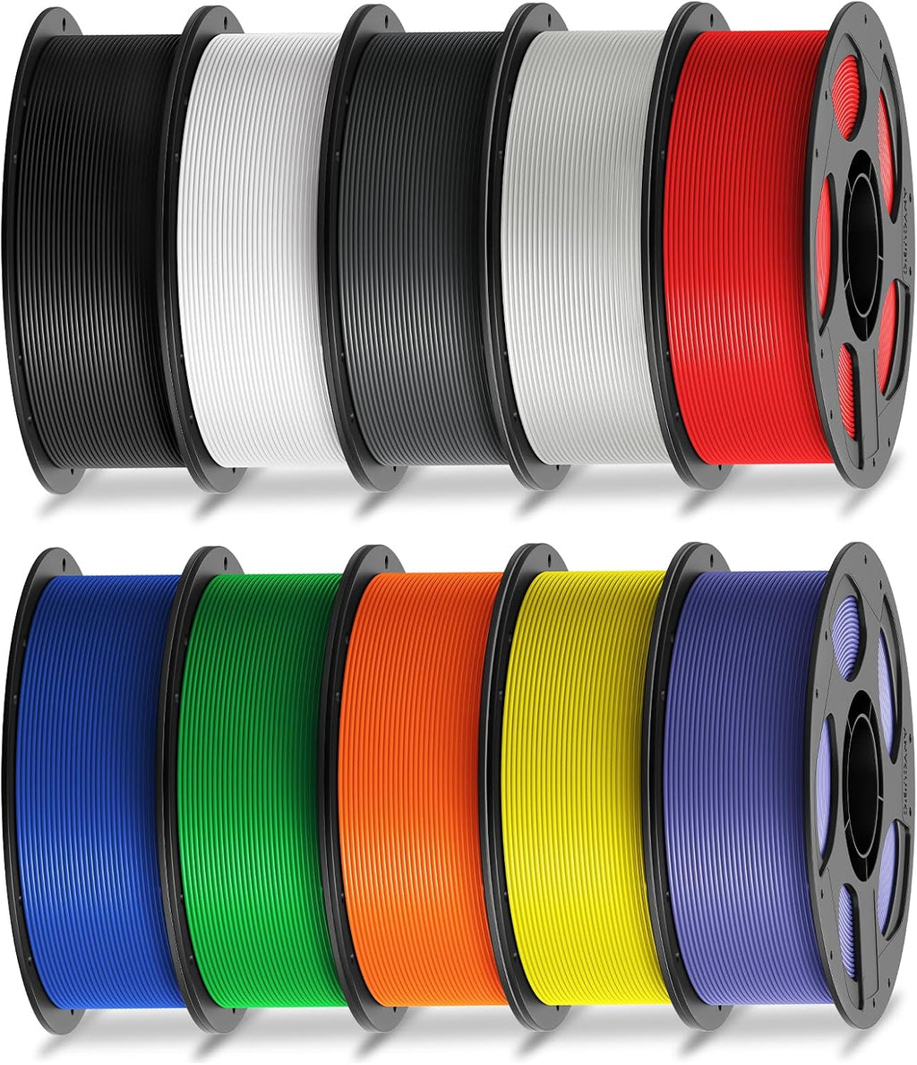 anycubic 3d printer filament multicolor pla bundle 10kg shown in use