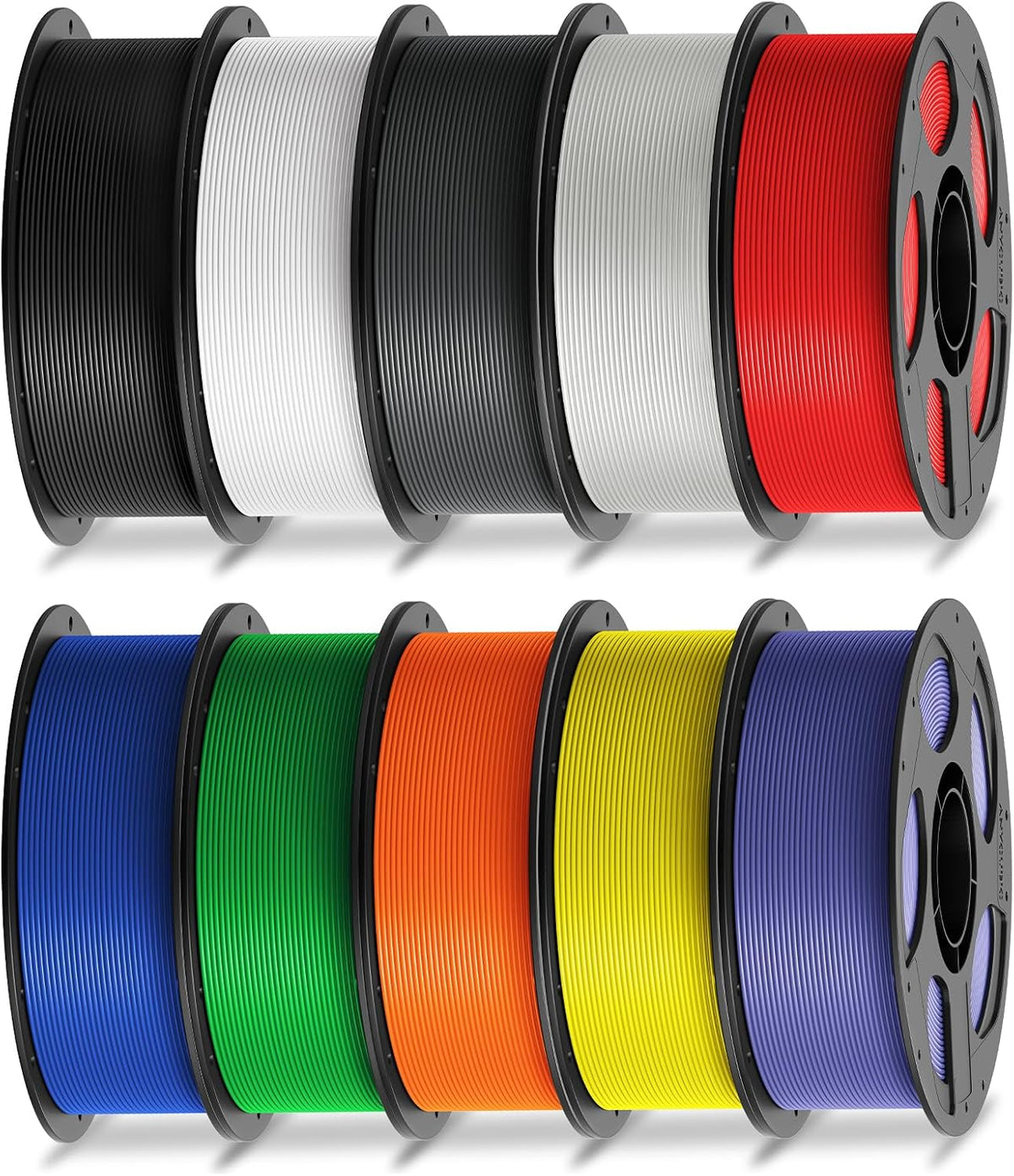 anycubic 3d printer filament multicolor pla bundle 10kg shown in use