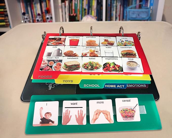 Visual Communication Book, 162 ASD Photo Picture Cards: Autism Language