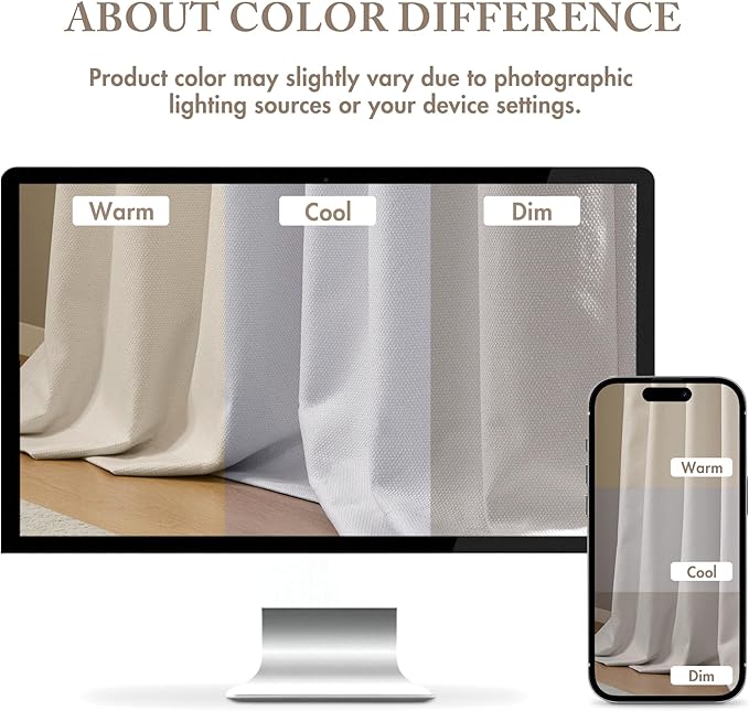 Madison Park Karien 100% Blackout Curtains 52x84 – White, 2-Layer Noise (2-PK)
