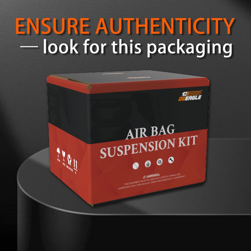 deeagle rear air bags suspension for silverado sierra showing dimensions