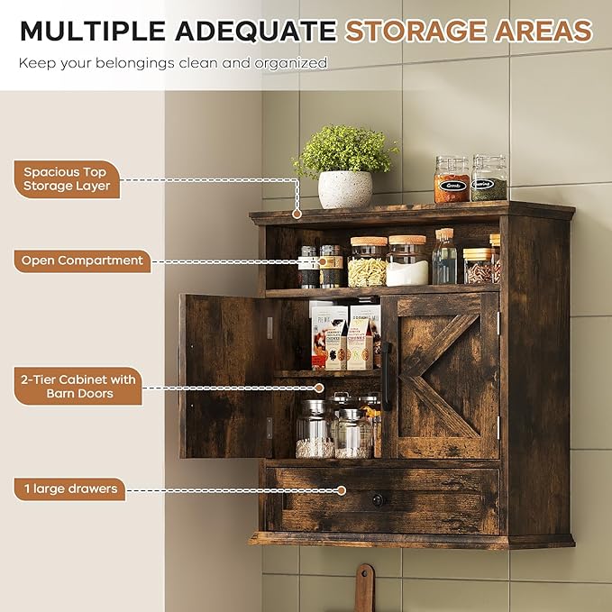 Bathroom Wall Cabinet, Wall Mounted Medicine Cabinet