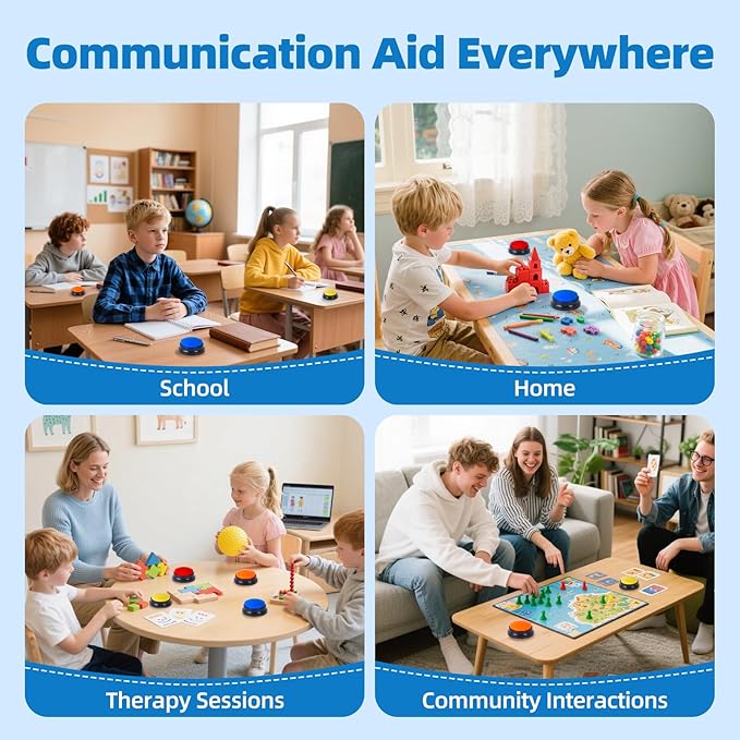 4 Pack Portable AAC Communication Devices