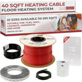 LuxHeat 40sqft Floor Heating Cable Kit - 240v Electric In Floor Heating System