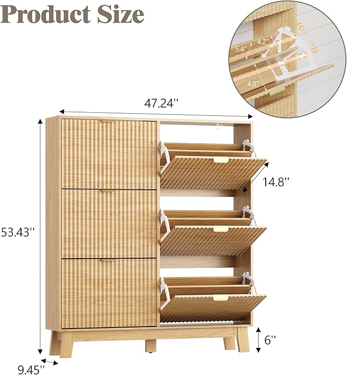 Shoe Cabinet Storage for Entryway