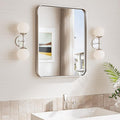 TokeShimi 16x20 Brushed Nickel Bathroom Mirror, Vanity Mirror Bathroom Wall