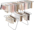 SONGMICS Clothes Drying Rack, Foldable 2-Level Laundry Drying Rack,