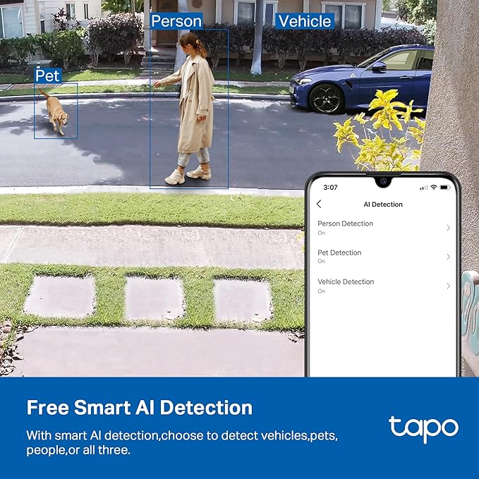Tapo 2K+ Indoor/Outdoor Wired Security Camera