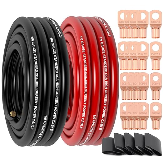 1/0 Gauge Wire Copper Clad Aluminum CCA Primary Automotive Wire, Battery Cable