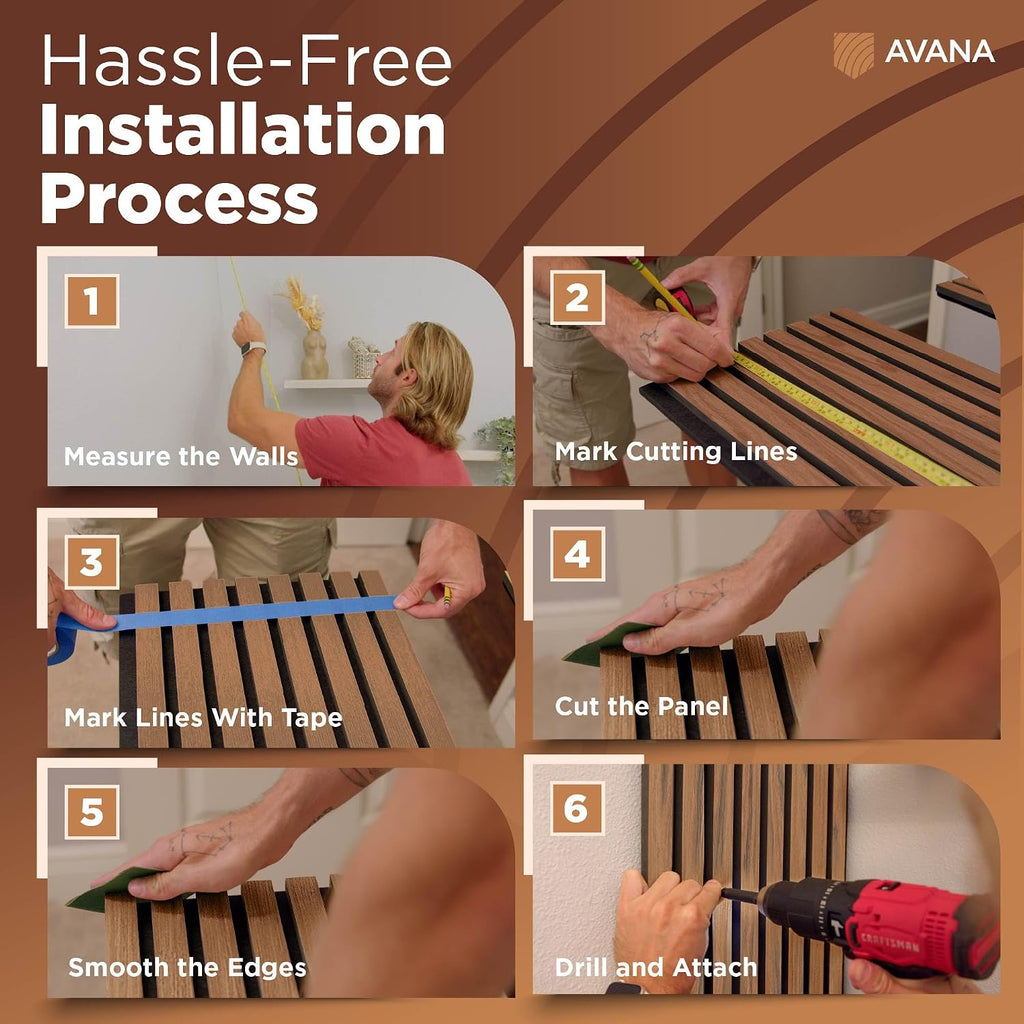avana acoustic wood wall panels – 47.2 x, package contents