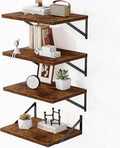 Heimlove 12 Inch Deep Floating Shelves (Set of 4)