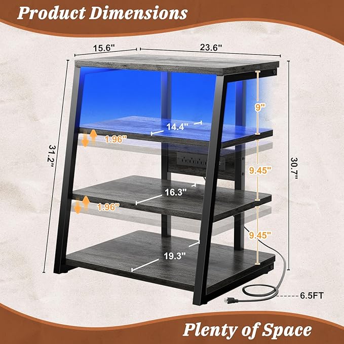 Armocity 4-Tier AV Media Stand